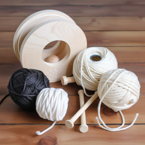 Yarn Place Hard Maple Yarn Caddy Skein Unwinder for Knitting and