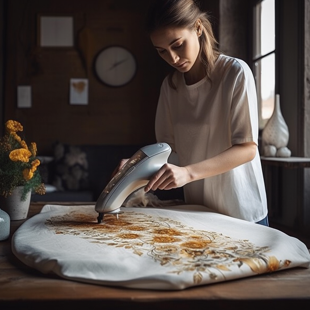 Ironing embroidery store