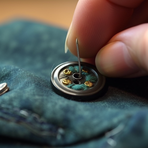 How to sew on a Shank button 