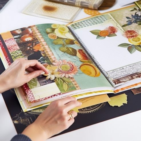 how to make a scrapbook cover from scratch