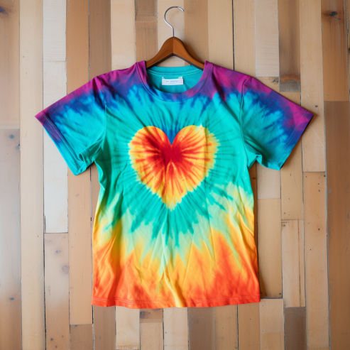 How to Tie Dye Symmetrical Shapes: Heart & Rainbow 