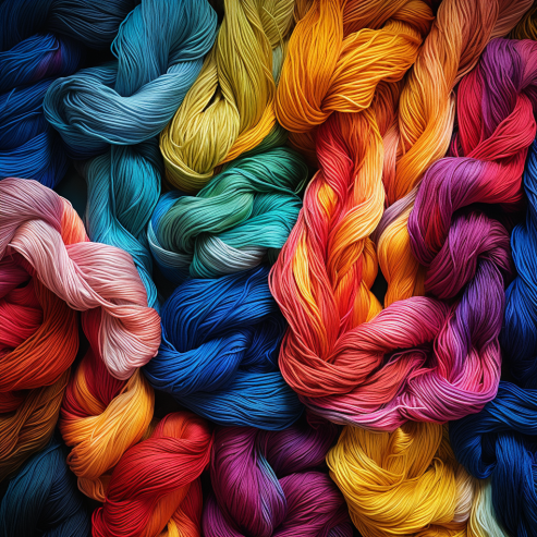 Set Colorful Wool Yarn Image & Photo (Free Trial)