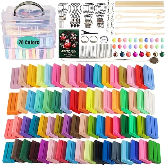 Hippie Crafter Polymer Clay Set 48 Colors